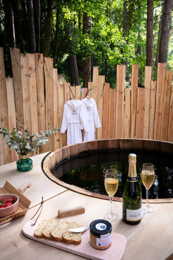 Bain de forêt - Lodges Cosy&Spa Neufchâtel-Hardelot Extérieur photo