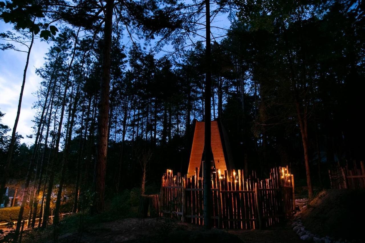 Bain de forêt - Lodges Cosy&Spa Neufchâtel-Hardelot Extérieur photo