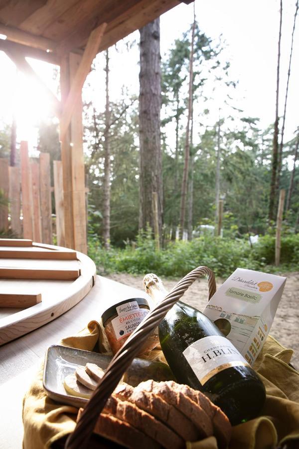 Bain de forêt - Lodges Cosy&Spa Neufchâtel-Hardelot Extérieur photo